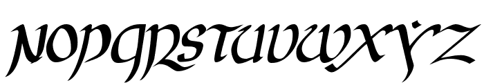 JGJ Uncial Italic Font UPPERCASE