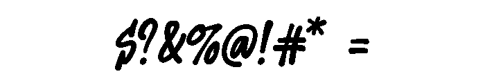 Jhon Standup Font OTHER CHARS