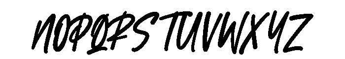 Jhon Standup Font UPPERCASE