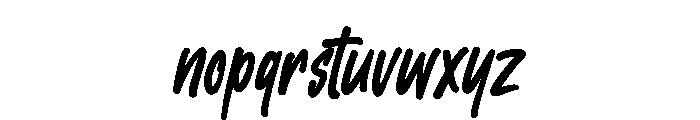 Jhon Standup Font LOWERCASE