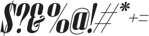JHC Audemars Bold Italic otf (700) Font OTHER CHARS