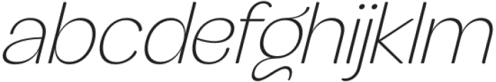 JHC Rasbora Extralight Italic otf (200) Font LOWERCASE