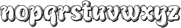 JHICTUR Shadow otf (400) Font LOWERCASE