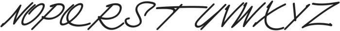 Jhackyson Signature Italic otf (400) Font UPPERCASE