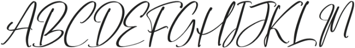 Jhelytha Italic otf (400) Font UPPERCASE