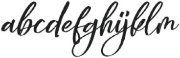 Jhelytha Italic otf (400) Font LOWERCASE