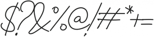Jhenyta Signature Regular otf (400) Font OTHER CHARS