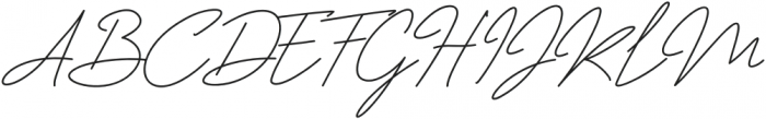 Jhenyta Signature Regular otf (400) Font UPPERCASE