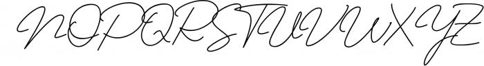 Jhenyta Signature Script Font UPPERCASE