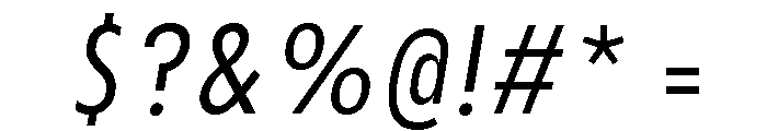 JHC Katsubie Light Italic Font OTHER CHARS