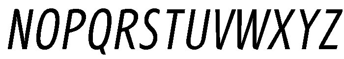 JHC Katsubie Light Italic Font UPPERCASE