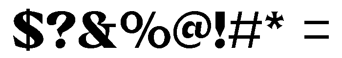 JHC Mauriac ExtraBold Font OTHER CHARS