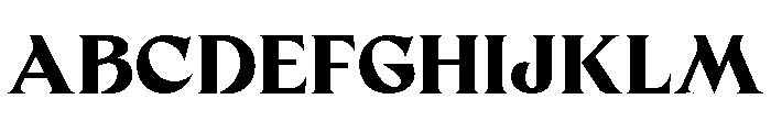 JHC Mauriac ExtraBold Font UPPERCASE