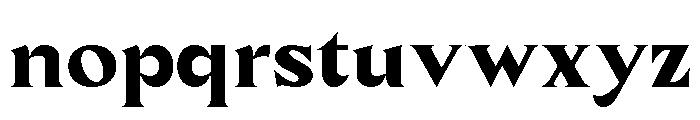 JHC Mauriac ExtraBold Font LOWERCASE