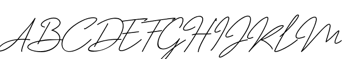 Jhenyta Signature Font UPPERCASE