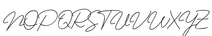 Jhenyta Signature Font UPPERCASE
