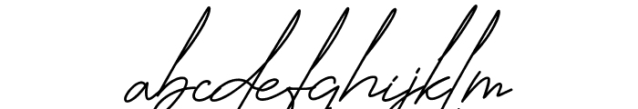 Jhenyta Signature Font LOWERCASE