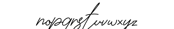 Jhenyta Signature Font LOWERCASE