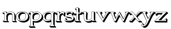 Jhunwest 3D Font LOWERCASE