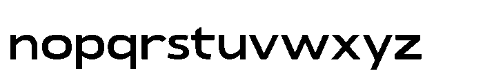 JH Arapis pro Bold Expanded Font LOWERCASE