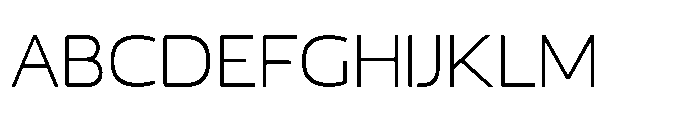 JH Arapis pro Extra Light Expanded Font UPPERCASE