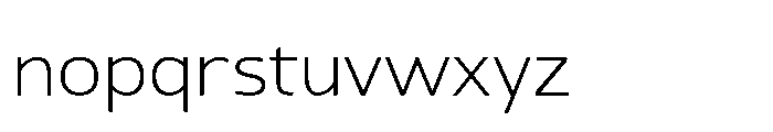 JH Arapis pro Extra Light Font LOWERCASE