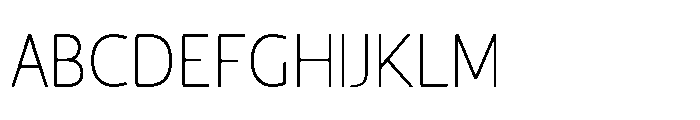 JH Arapis pro Thin Condensed Font UPPERCASE