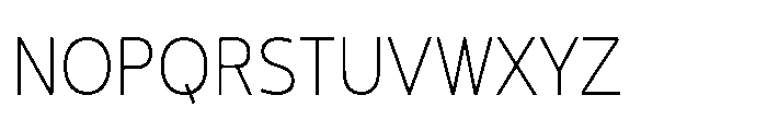 JH Arapis pro Thin Condensed Font UPPERCASE