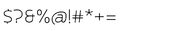 JH Arapis pro Thin Expanded Font OTHER CHARS