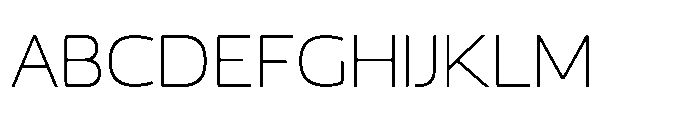 JH Arapis pro Thin Expanded Font UPPERCASE