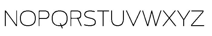 JH Arapis pro Thin Expanded Font UPPERCASE