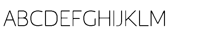 JH Arapis pro Thin Font UPPERCASE