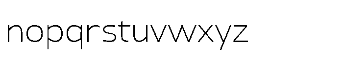JH Arapis pro Thin Font LOWERCASE