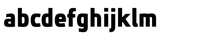 JH Oleph Black Condensed Font LOWERCASE