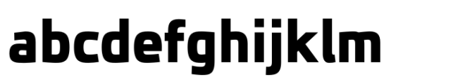 JH Oleph Black Semi Condensed Font LOWERCASE