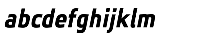 JH Oleph Bold Condensed Italic Font LOWERCASE