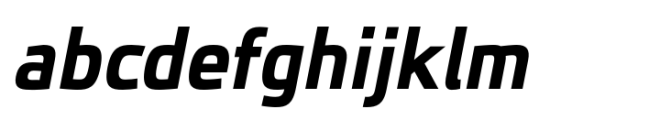 JH Oleph Bold Semi Condensed Italic Font LOWERCASE