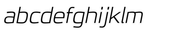 JH Oleph Light Expanded Italic Font LOWERCASE