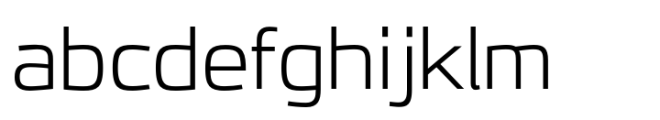 JH Oleph Light Expanded Font LOWERCASE