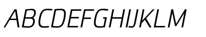 JH Oleph Light Semi Condensed Italic Font UPPERCASE