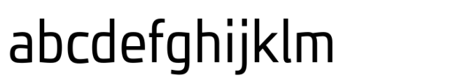 JH Oleph Regular Semi Condensed Font LOWERCASE