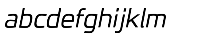 JH Oleph Regular Semi Expanded Italic Font LOWERCASE