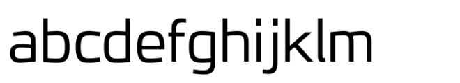 JH Oleph Regular Semi Expanded Font LOWERCASE