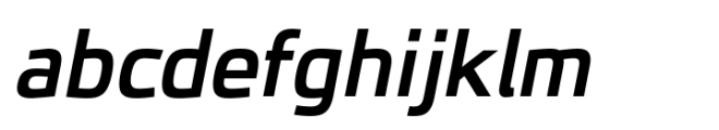 JH Oleph Semi Bold Italic Font LOWERCASE