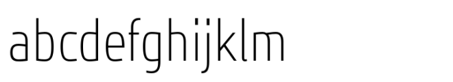 JH Oleph Thin Condensed Font LOWERCASE