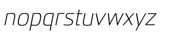 JH Oleph Thin Italic Font LOWERCASE