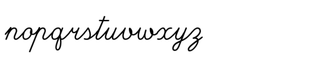 JH Zoya Cyrillic Font LOWERCASE