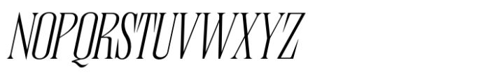 JHC Audemars Extralight Italic Font UPPERCASE