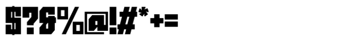 JHC Genetic Extrabold Font OTHER CHARS