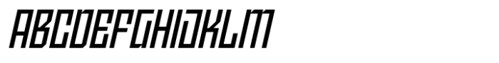 JHC Genetic Regular Italic Font UPPERCASE